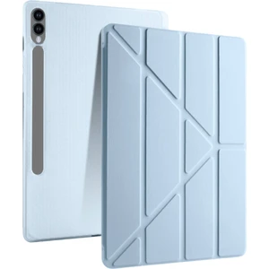 Galaxy Tab S10 Plus Uyumlu 12,4 Inç Kılıf Fuchsia Akıllı Kalem Bölmeli Standlı Tri Folding Smart Kılıf