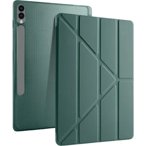 Galaxy Tab S10 Plus Uyumlu 12,4 Inç Kılıf Fuchsia Akıllı Kalem Bölmeli Standlı Tri Folding Smart Kılıf