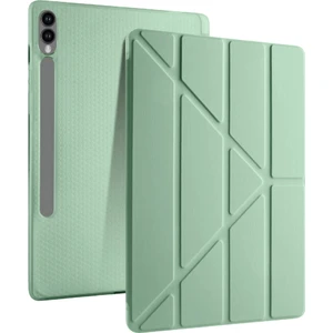 Galaxy Tab S10 Plus Uyumlu 12,4 Inç Kılıf Fuchsia Akıllı Kalem Bölmeli Standlı Tri Folding Smart Kılıf