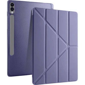 Galaxy Tab S10 Plus Uyumlu 12,4 Inç Kılıf Fuchsia Akıllı Kalem Bölmeli Standlı Tri Folding Smart Kılıf
