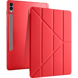 Galaxy Tab S10 Plus Uyumlu 12,4 Inç Kılıf Fuchsia Akıllı Kalem Bölmeli Standlı Tri Folding Smart Kılıf