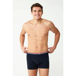 U.S. Polo Assn. 80483 Erkek Lacivert Modal Tekli Boxer