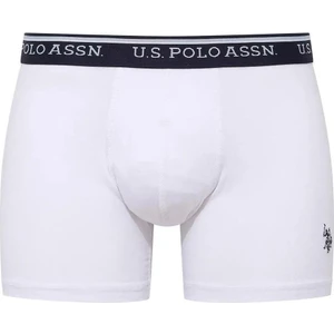 U.S. Polo Assn. 80481 Erkek Beyaz Pamuklu Tekli Boxer