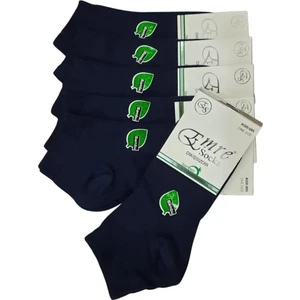 Emre Socks 6 Çift Bambu Kısa Spor Dikişsiz Burunlu Lacivert Erkek Patik Çorap