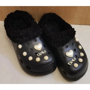 Tüylü  Taşlı Crocs Tarzı Kışlık Terlik dar kalıp bir beden büyük tercih ediniz not üzerindeki taşlar değişim göstere bilir