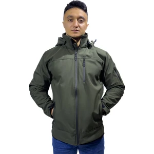 Bafaco Tekstil /  Soft Shell Haki Yeşil Mont