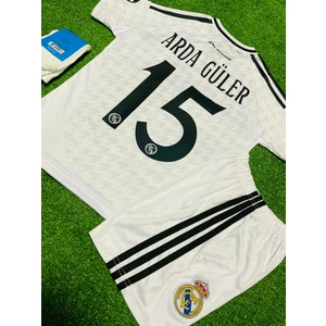 Real Madrid 2024/25 Yeni Sezon Arda Güler Iç Saha Çocuk Forması 4'lü Set