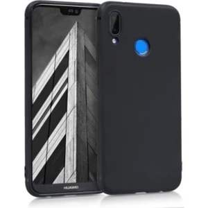 Huawei P20 Lite Premium Silikon Kılıf Siyah