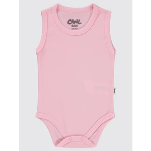 Civil Baby Bebek Çıtçıtlı Badi 3-9 Ay  Pembe