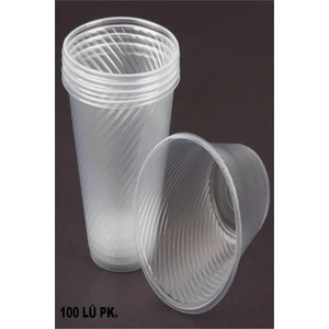 Plastik Pet Bardak 100LÜ