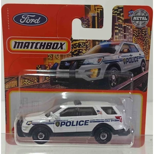 Match.. 1:64 2016 Ford Interceptor Utility Police( Küçük Boy Metal Araba)
