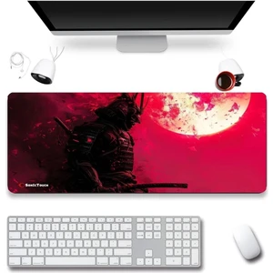 Sonic Touch Sonictouch Ultragrand Kızıl Samuray Gamer Oyuncu Xxl Kırmızı Klavye Mouse Pad 40X90CM