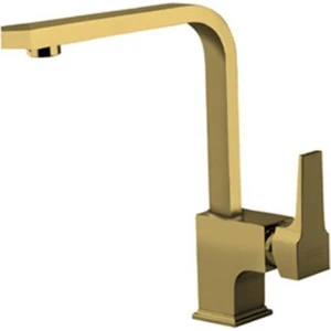 Aqua Eviye Mutfak Bataryası Köşe Borulu Altın 941888L