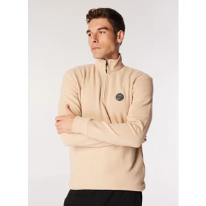 Discovery Expedition Bej Erkek Fermuarlı Yaka Relaxed Fit Sweatshirt D4WM-SWT3930