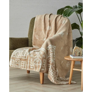 English Home Gingerbread Cottage Akrilik Tv Battaniye 130X170 cm Bej