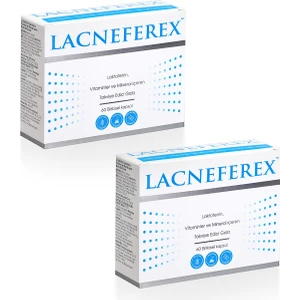 Imuneks Farma Lacneferex Laktoferrin Vitaminler Ve Mineral İçeren Takviye Edici Gıda 60 Kapsül X 2 Adet