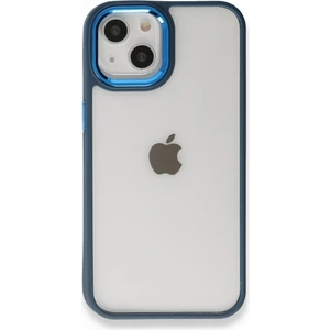 Apple iPhone 14 Plus Kılıf Kenarı Silikon Arkası Darbelere Karşı Sert Pc Dora Kapak