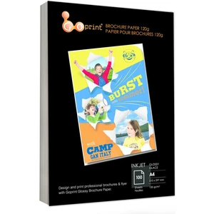 Inkjet Kuşe Parlak Fotoğraf Kağıdı Parlak A4 120 gr 100 Yaprak