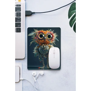 Sonic Touch Sonictouch Kokoş Baykuş Pürüzsüz Yüzey Kaymaz Taban Dikişsiz Kenar Gamer Oyuncu Mouse Pad 19X23CM