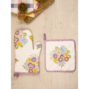 Elly House Spring Süet Mutfak Eldiveni ve Tutaç