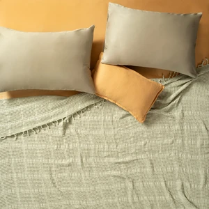 Zsa Zsa Zsu Solıd Yeşil Çift Kişilik Tencel - Cotton Pike