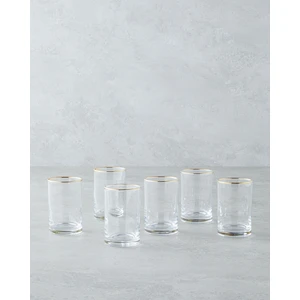 English Home Glint Cam 6'lı Kahve Yanı Bardak 125 ml Gold