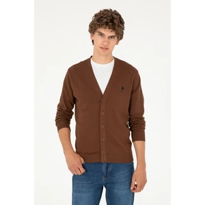 U.S. Polo Assn. Erkek Kahverengi Hırka (Triko) 50293531-VR029