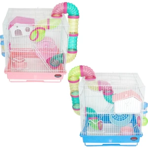 Hamster Kafesi Borulu 35X28X37