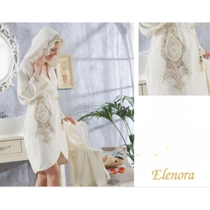 Dolce Mariee Elenora Güpürlü Gelin Bornoz Seti(Balayı Bornozu Seti)