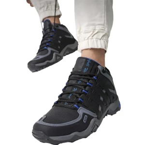 Erkek Kışlık Trekking Spor Bot Siyah Sax