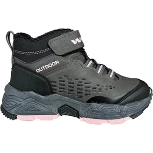 Cırtlı Içi Yünlü Soğuk Geçirmez Outdoor Günlük Çocuk Bot Füme - Pembe