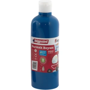 | Parmak Boyası, Parmak ve Fırça ile Kullanıma Uygun, Çocuklar Için Güvenli Boya, 500 Ml, Mavi