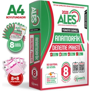 Anamorfik Yayınları 2025 ALES Anamorfik 8'li Deneme Paketi