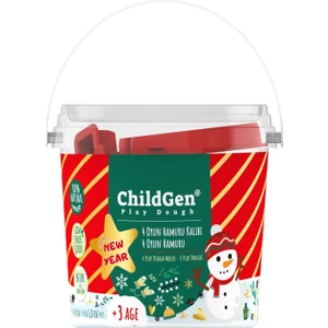 Doğal Oyun Hamuru Kovalı Minipack Yeni Yıl Seti