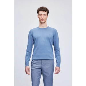 Mavi Regular Fit Bisiklet Yaka 100% Pamuklu Triko Kazak
