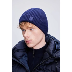 Lacivert Düz Örgü Bere