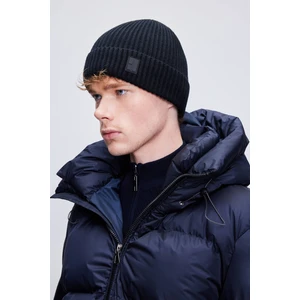 Siyah Düz Örgü Bere