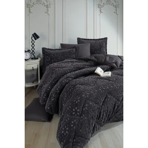 Wellsoft Jakarlı Tek Kişilik Uyku Seti Babil Antrasit