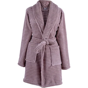 "wellsoft Peluş  Fitilli Desen  Sabahlık"