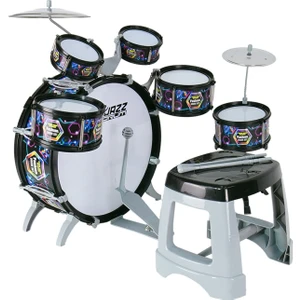 RKD-08BK 2-5 Yaş Çocuklar İçin Oyuncak Bateri Seti Eğitici Müzik Aleti Siyah