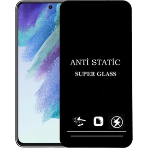 Samsung Galaxy S21 Fe Anti Statik Ekran Koruyucu Toz Tutmayan Kırılmaz Cam