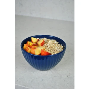 Bowl Kasesi Kahvaltılık Kase Stonware Meyve Salata Yemek Kasesi 14CM-1 Adet Mavi