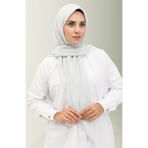 Düz Büyük Boy Eşarp Bdbawal-01 Açık Gri