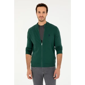 U.S. Polo Assn. Erkek Koyu Yeşil Hırka (Triko) 50293526-VR079