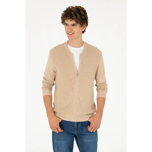 U.S. Polo Assn. Erkek Kum Melanj Hırka (Triko) 50293528-VR123