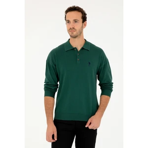U.S. Polo Assn. Erkek Koyu Yeşil Kazak /Triko 50293506-VR079