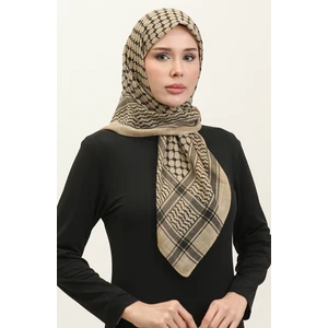 Filistin Kefiye Eşarp 1001-03 Bej