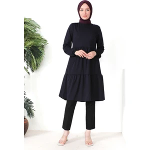 Sefa Merve Büzgülü Tunik 0699-10 Mor