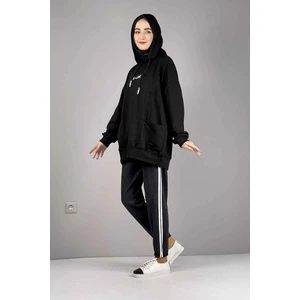 Sefa Merve Şerit Detaylı Eşofman Altı 1073-02 Antrasit