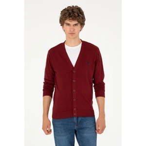 U.S. Polo Assn. Erkek Bordo Hırka (Triko) 50293531-VR014